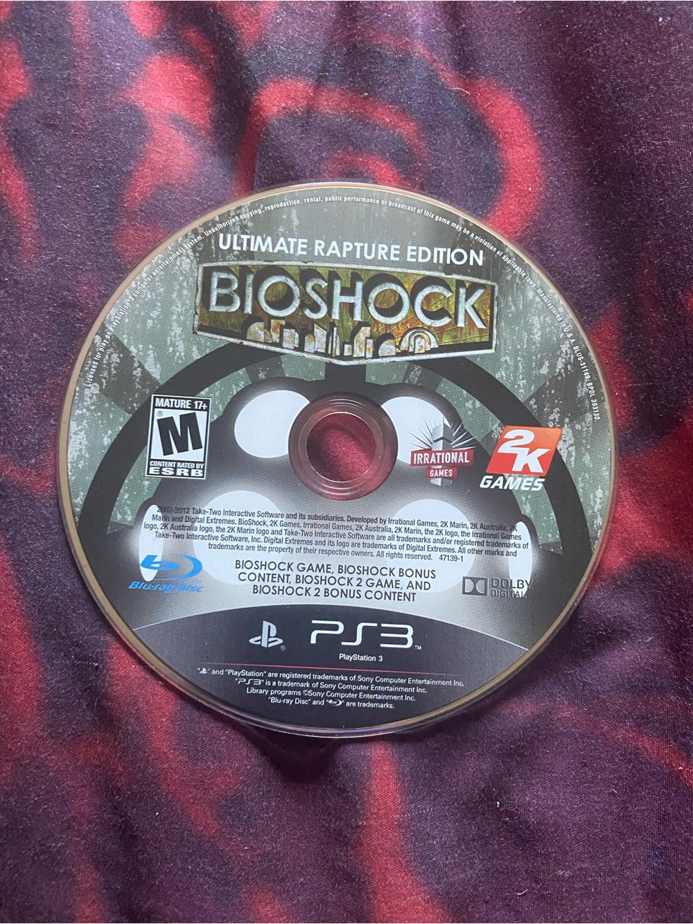 Sony PS3 BioShock Ultimate Rapture Edition Disc